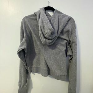 Cropped grey hoodie size large